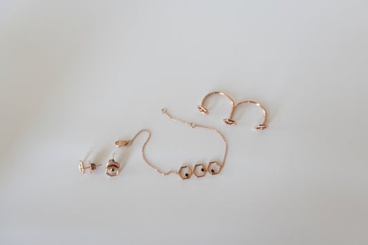 SET Earrings Bracelet Ring