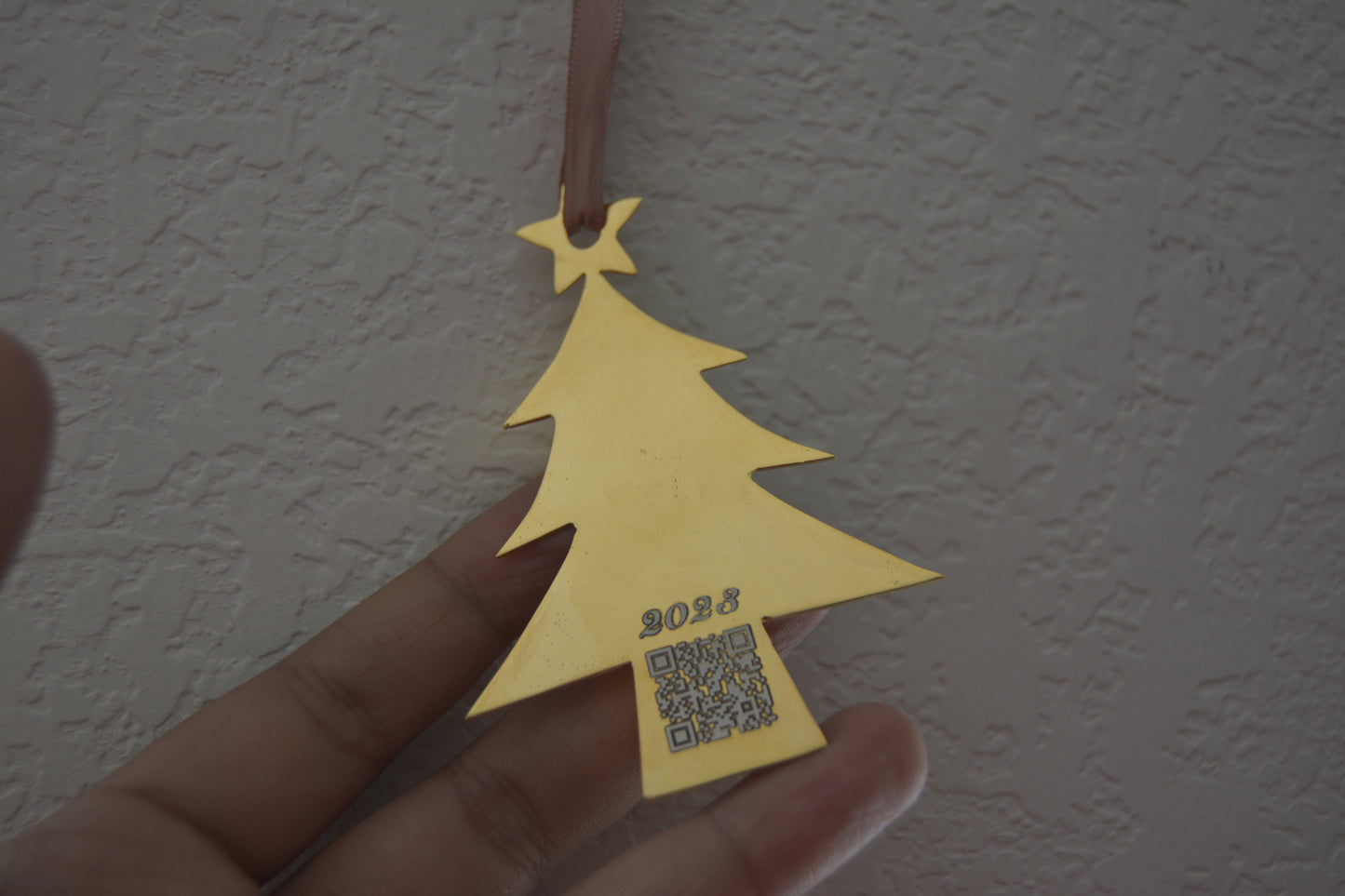 Personalized QR code Christmas Ornament